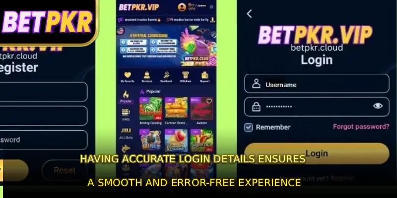 Having accurate login details ensures a smooth and error-free experience