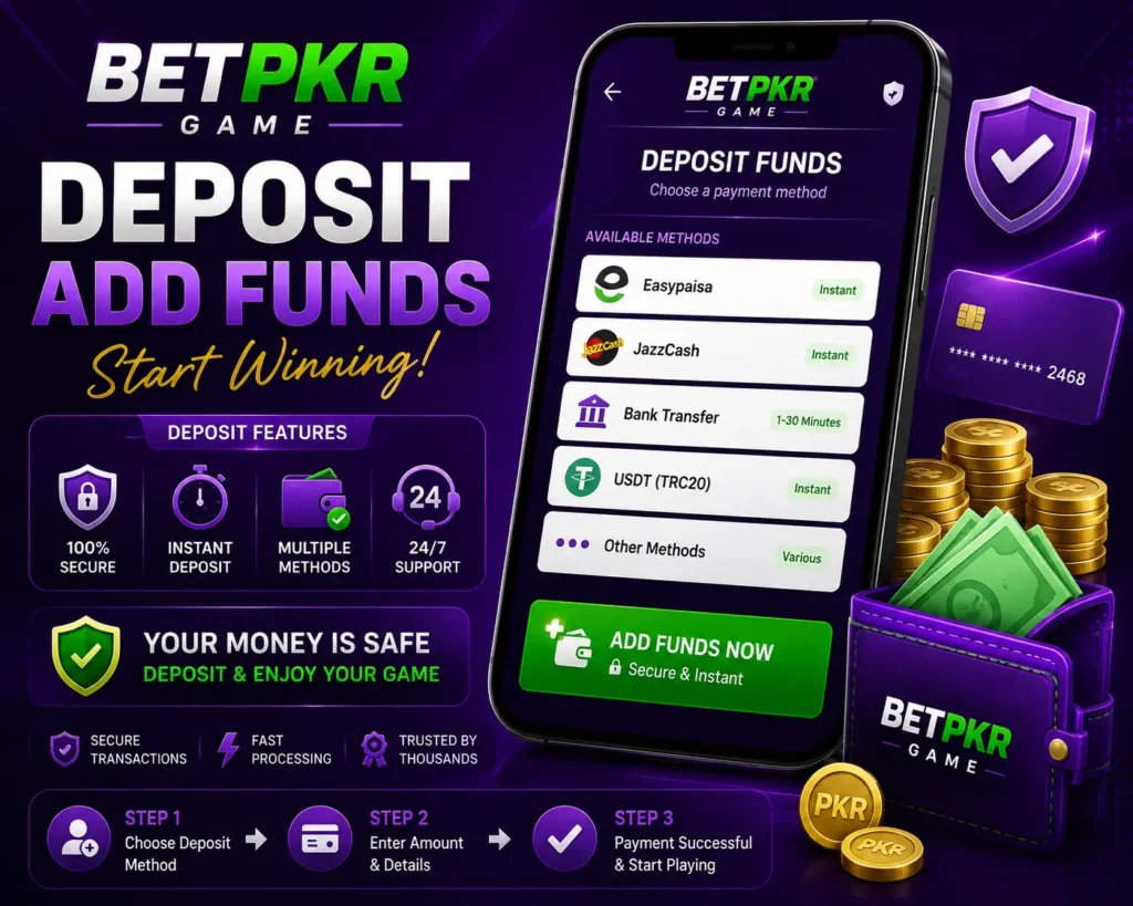 How to Add Funds to the BETPKR Game App