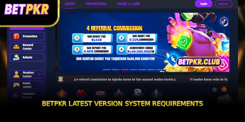 BETPKR Latest Version System Requirements